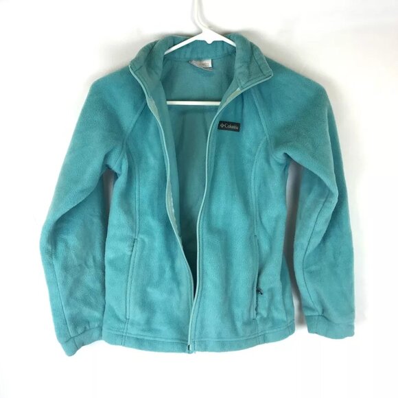 Columbia Girl’s Size Medium Blue Lightweight Jacket , Missing Zipper - Picture 1 of 4
